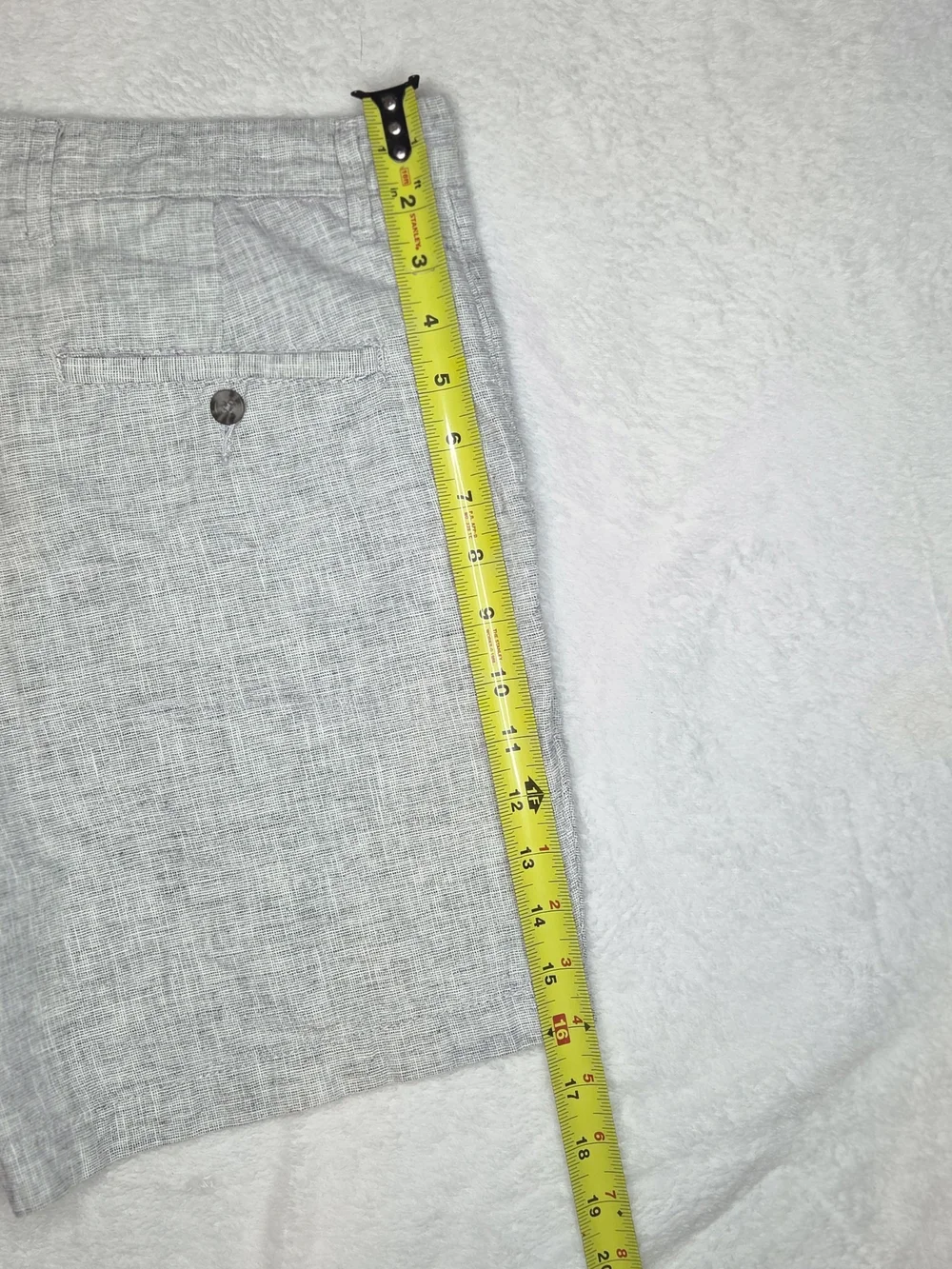Goodfellow & Co Light Gray Flat-Front Linen-Blend Shorts